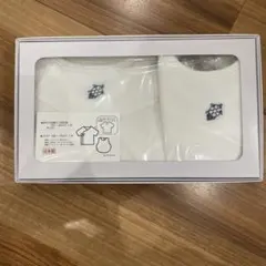 背守り刺繍入りシャツとスタイの2枚セット