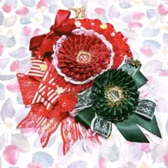 痛ロゼット　ロゼット　缶バッジ　ペア　オタ活　推し活グッズ　痛ば　赤　緑