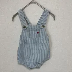 Polo baby バースデイ ロンパース デニム風 80cm ストライプ
