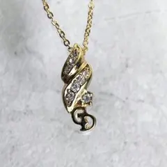 Christian Dior ラインストーン　ネックレス　CDロゴ