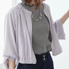 MAJESTIC LEGON ギャザーライトブルゾン Mサイズ