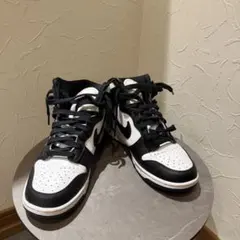 NIKE ナイキ ダンクハイレトロ 24.5cmホワイト ブラック パンダ　白黒