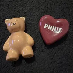 新品未使用 gelato pique 箸置き ベア ハート 2点セットのサムネイル