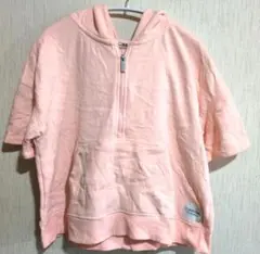 海外古着✨Calvin Kleinカルバンクラインピンクフード付きパーカー【M】