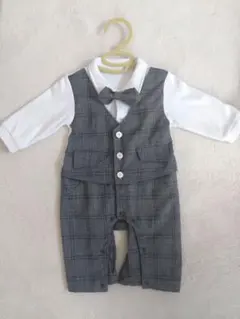 フォーマル チェック柄 ロンパース 60-70サイズ 3-6M
