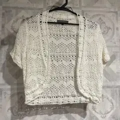 LAURA ASHLEY カーディガン ホワイト Lのサムネイル