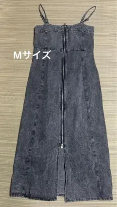 Avail ジップデニムキャミワンピ　Mサイズ