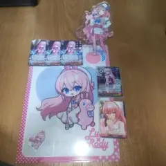 巡音ルカ、アクリルスタンドとシールとトレカとファイルセット