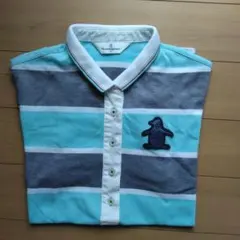 Munsingwear ポロシャツ ボーダー Lサイズのサムネイル