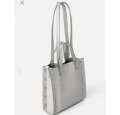 値下げ❗️ZARA グレー ショルダーバッグ トートバッグ