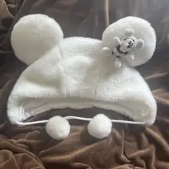 ディズニー　ホワイト　ファンキャップ