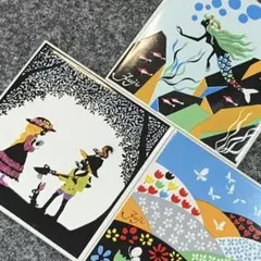希少 昭和レトロ ブライト メルヘンタイル 7枚 影絵=藤城清治 - メルカリ
