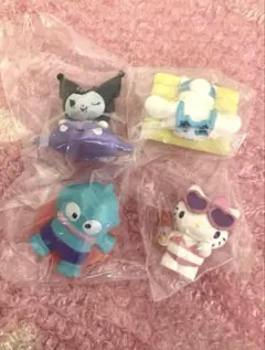 サンリオキャラクターズ みんなでプール フィギュア 4種セット