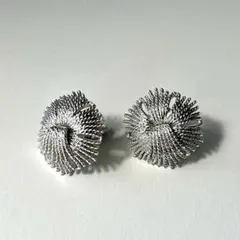 Monet イヤリング　シルバーカラー　ビンテージ　ヴィンテージ コスチューム