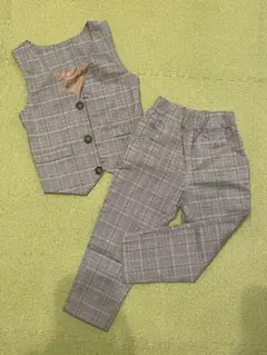 チェック柄⭐︎ベビーセレモニースーツ⭐︎90cm⭐︎セット