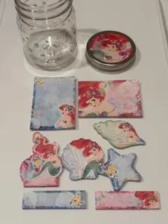 Disney アリエル メモ帳セット ボトル入り