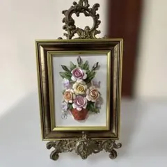 イタリア カポディモンテ 陶花レリーフ額装 スタンド付き イタリア カポディモンテ 陶花レリーフ額装 スタンド付き - メルカリ