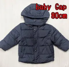 80cm/1歳〜1歳半程度babyGapプリマロフトフード付きダウンジャケット