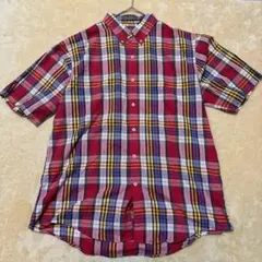 ROBERT STOCK チェック柄 半袖シャツ Lサイズ