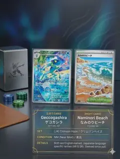 ポケモンカード ニンジャスピナー ゲコガシラ AR ナミノリビーチ SR