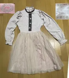 18　Swankiss　ロリータ風ワンピース　薄いベージュ F　美品