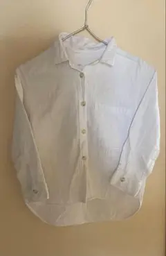 ZARA KIDS ホワイト シャツ 長袖　ガーゼ