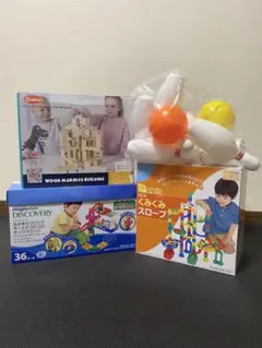 KUMON くみくみスロープ他　ボールコロコロおもちゃ4点　まとめ売りのサムネイル