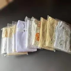 足袋セット 9足 グレー イエロー ホワイト パープル