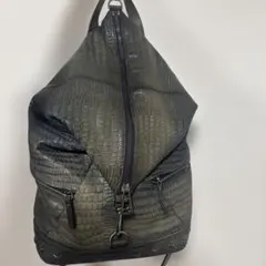 JIMMY CHOO クロコ型押し スタッズ バックパックシリアルナンバーあり