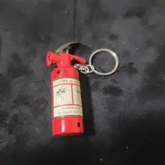 【ジャンク品】ミニチュア 消火器型 ライター 置物 キーホルダー 昭和レトロ
