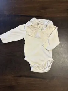 H&M フリル付きロンパース 0-6M ホワイト