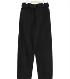 COMOLI ベルテッドデニム 24AW ブラック A03-03001