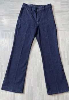 ユニクロ/UNIQLO スリムフレアトラウザージーンズ ネイビー M