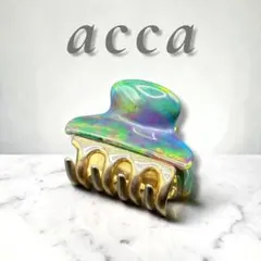 極美品】acca ヘアクリップ マーブル 紫 青 S - メルカリ