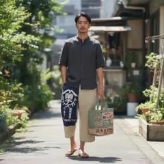 昭和レトロ 古布 布団皮 格子柄 ピエロもんぺ サルエル モンキーパンツ 昭和レトロ 古布 布団皮 格子柄 ピエロもんぺ サルエル モンキーパンツ