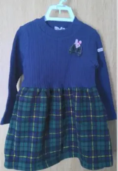 ホットビスケッツ　ミキハウス　ワンピース　90