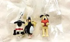 wallace&gromit ウォレスとグルミットめじるしアクセサリー3個セット