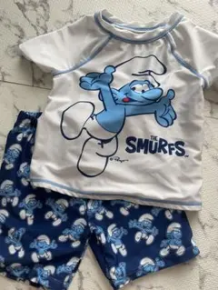 The Smurfs 水着セット (Tシャツ+ショートパンツ)