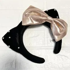 美品✨ユニバ USJ キティ カチューシャ ブラック リボン付き