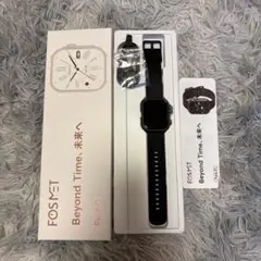 FOSMET Puck 74 ブラック スマートウォッチ