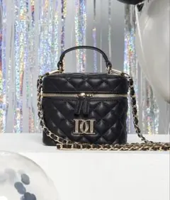 Darich キルティングスクエアミニバッグ BK