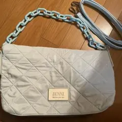 JENNI キルティングショルダーバッグ ライトブルー