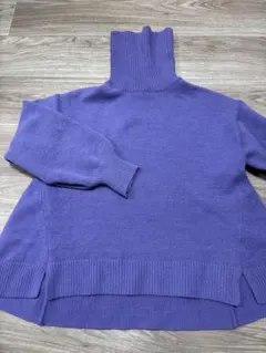 お値さげ❗️アースミュージックエコロジー　パープル タートルネック セーター