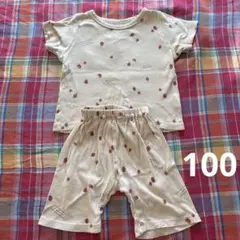 イチゴ柄パジャマセット 100cm