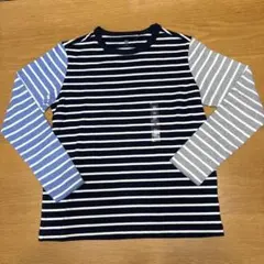ユニクロ 未使用 ボーダー カットソー 140cm