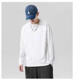 BIG ロンT ビッグTシャツ 無地 長袖 ロング T