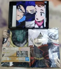 ヒロアカ　一番くじ　ビッグビジュアルタオル　ラバーコースター