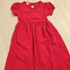 半袖ワンピース レッド
