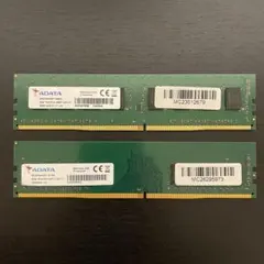 動作確認済み】ADATA DDR4 2400 8GB メモリ 2枚セット - メルカリ