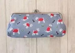 キャスキッドソン ハンドメイド がま口メガネケース ペンケース スタンリー 犬柄のサムネイル